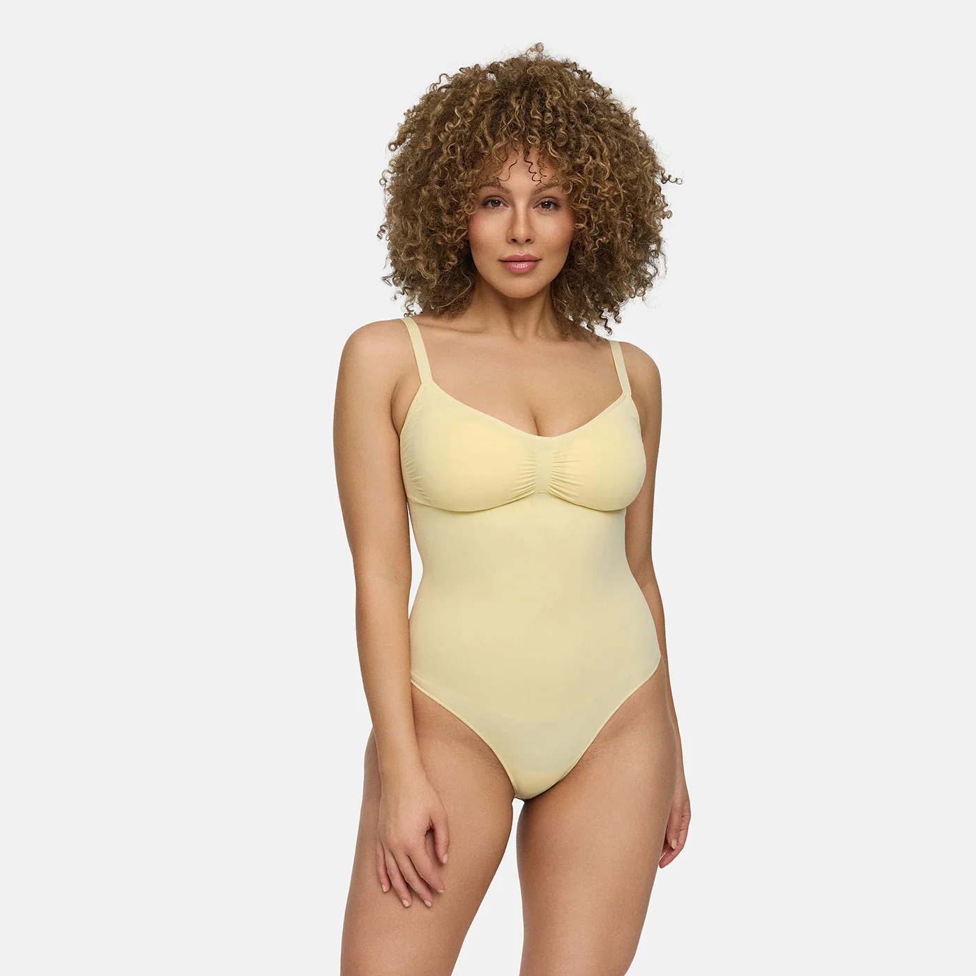 Bodysuit Sculpting Shapewear with Built-In Wireless Bra and Slip - Image 3