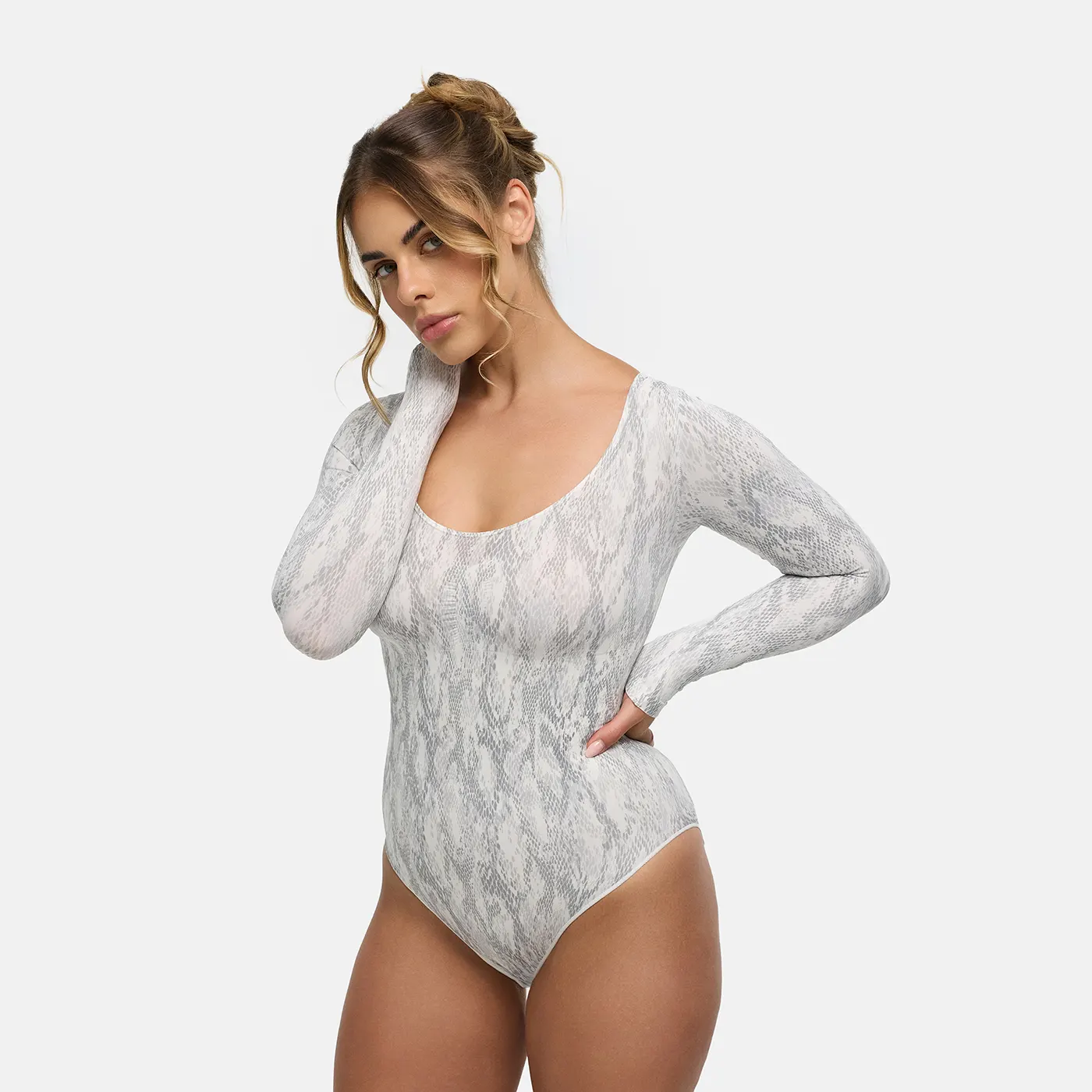 Bodysuit Sculpting Shapewear Longsleeve mit Slip - Image 58