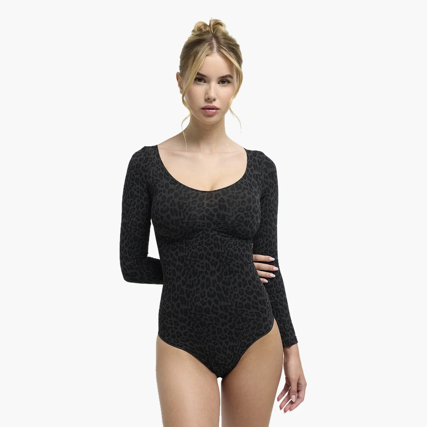 Bodysuit Sculpting Shapewear Longsleeve mit Slip - Image 60