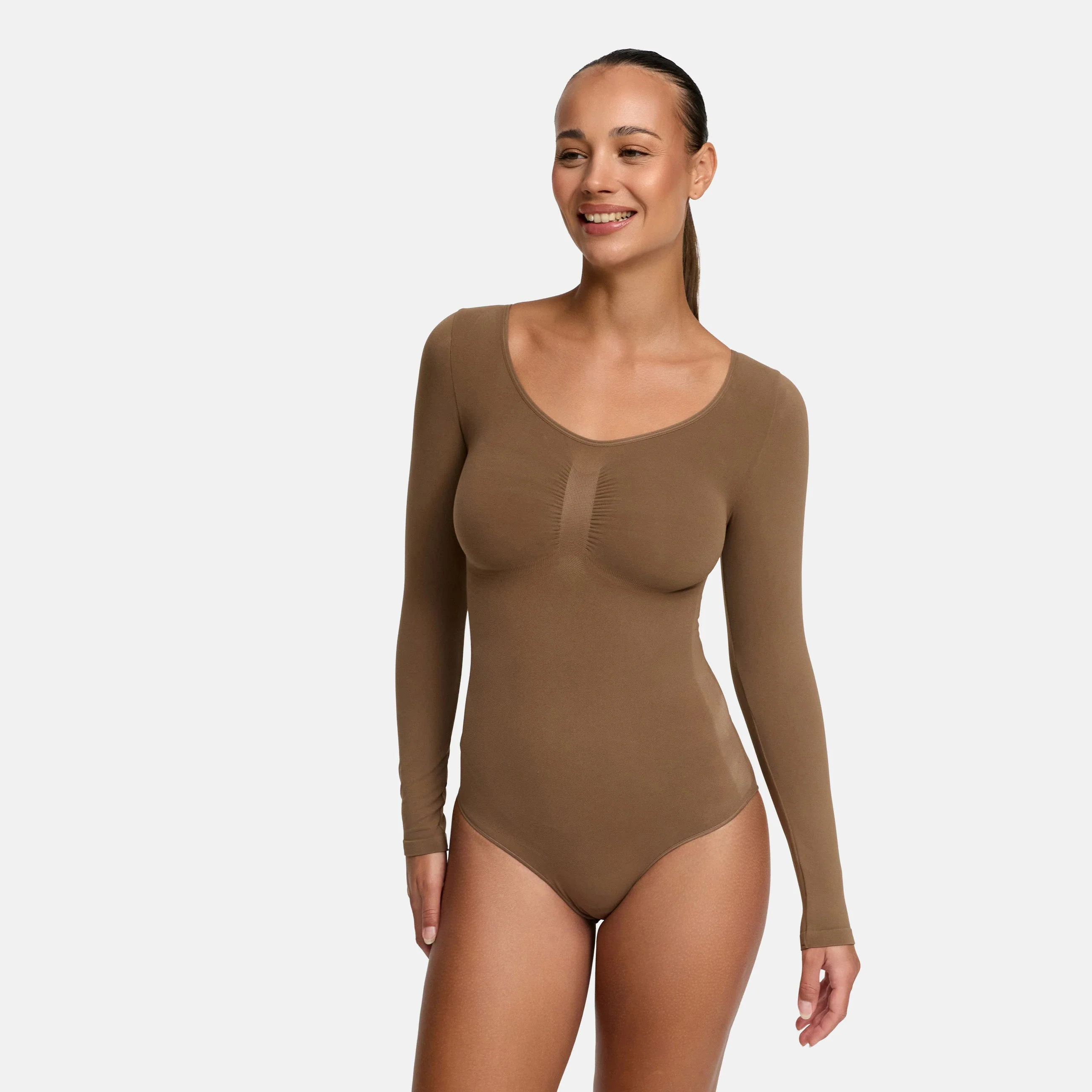 Bodysuit Sculpting Shapewear Longsleeve mit String - Image 13