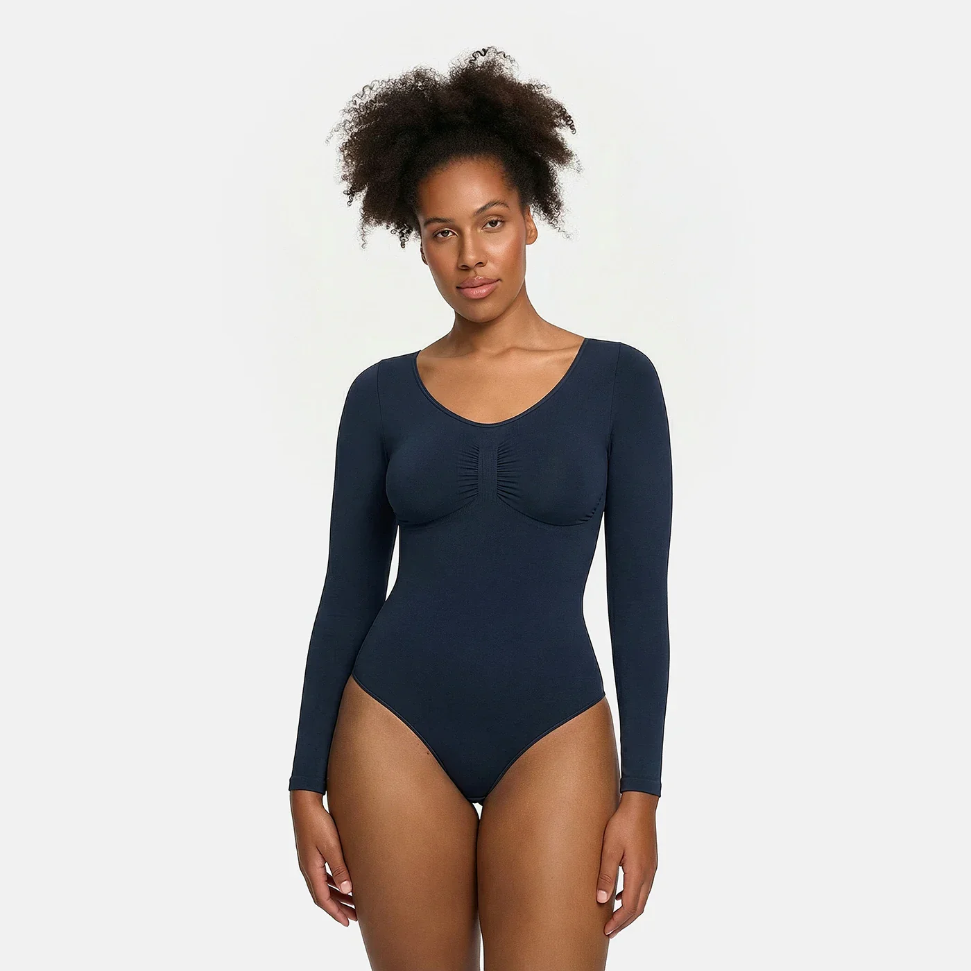 Bodysuit Sculpting Shapewear Longsleeve mit String - Image 27