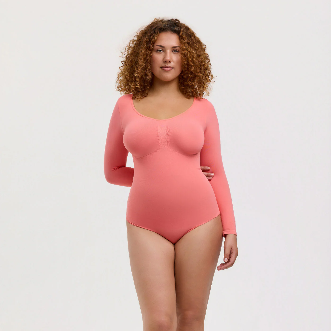 Bodysuit Sculpting Shapewear Longsleeve mit String - Image 36