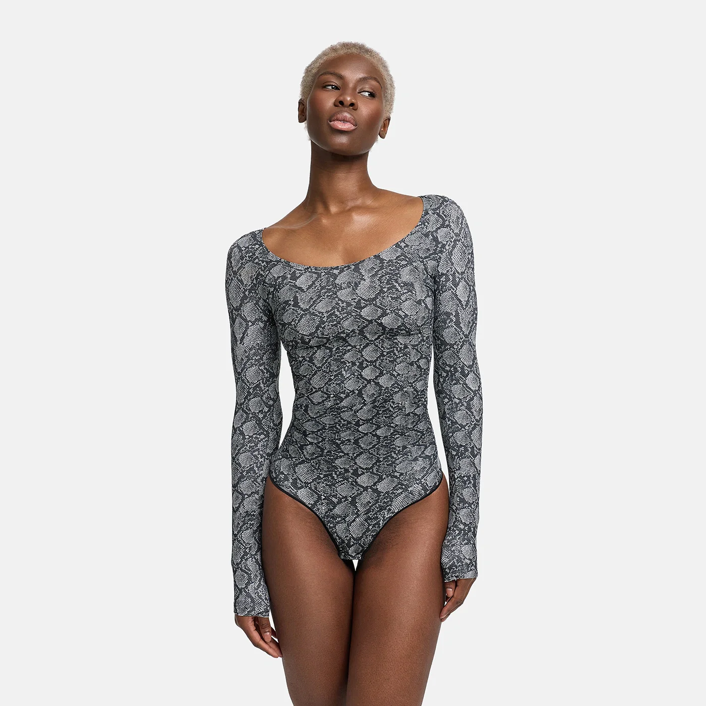 Bodysuit Sculpting Shapewear Longsleeve mit String - Image 47