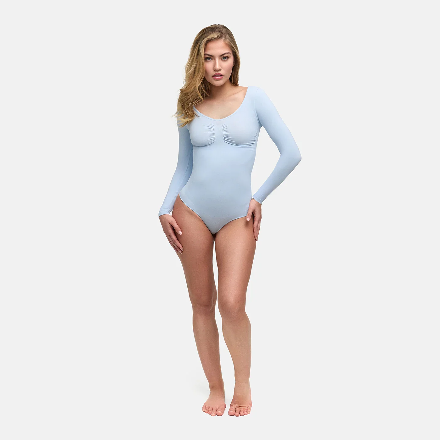 Bodysuit Sculpting Shapewear Longsleeve mit String - Image 49