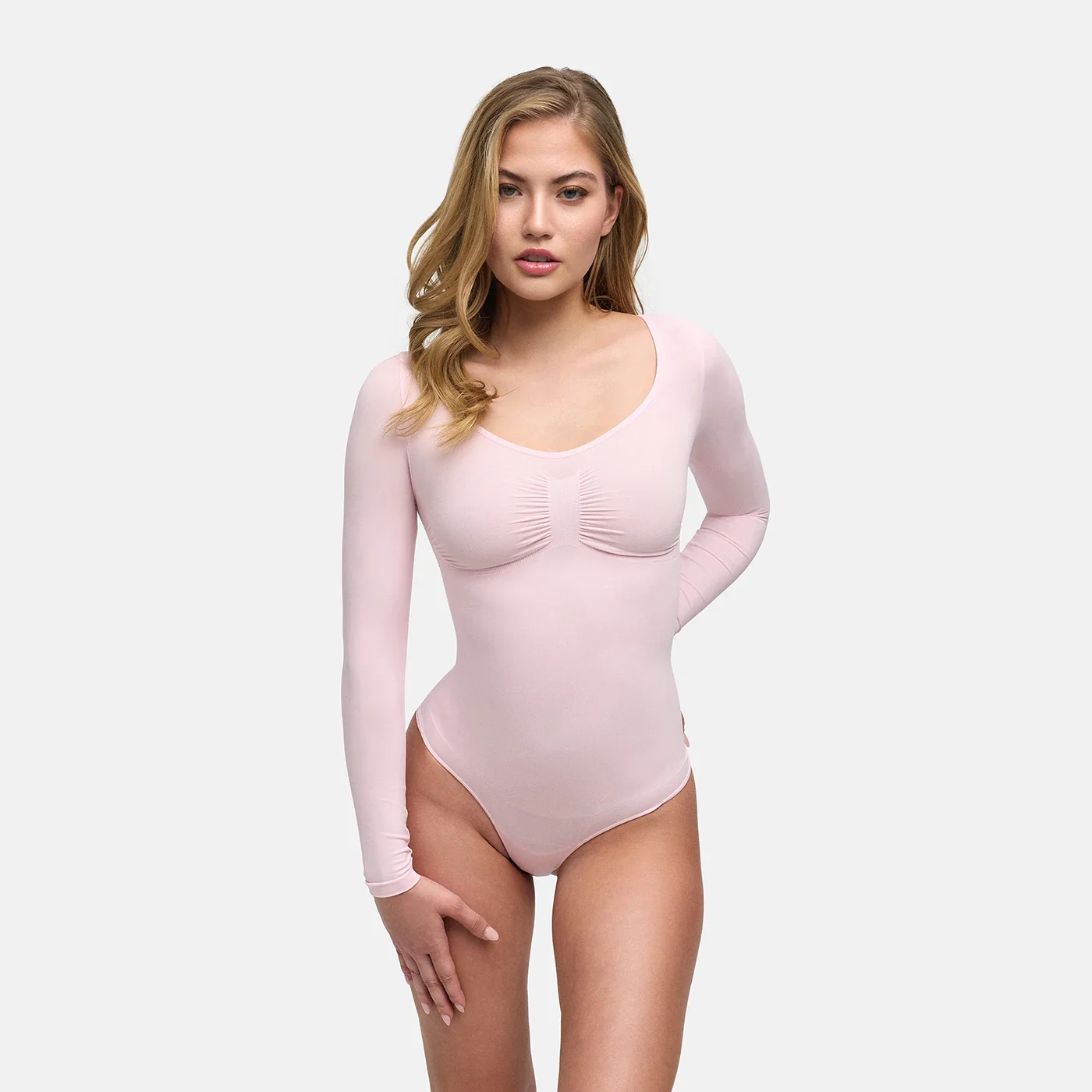 Bodysuit Sculpting Shapewear Longsleeve mit String - Image 52