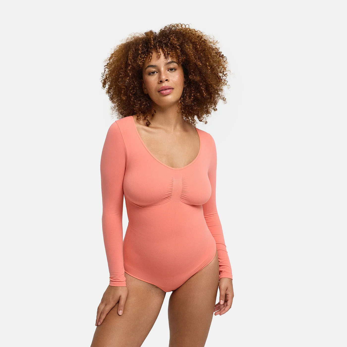 Bodysuit Sculpting Shapewear Longsleeve mit String - Image 57