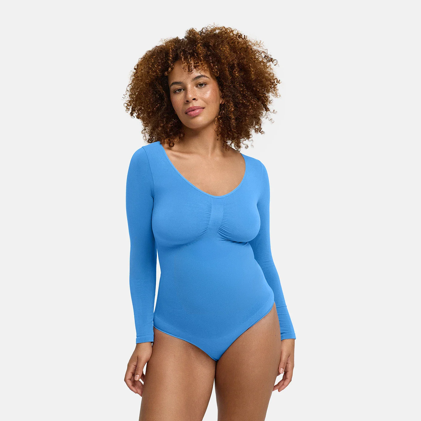 Bodysuit Sculpting Shapewear Longsleeve mit String - Image 58