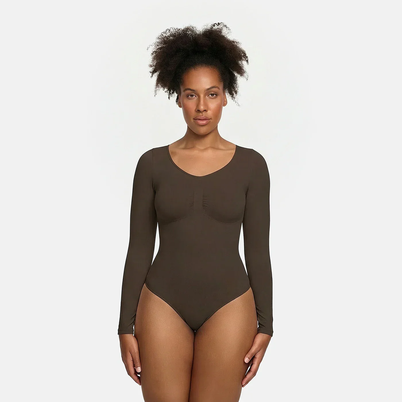 Bodysuit Sculpting Shapewear Longsleeve mit String - Image 8