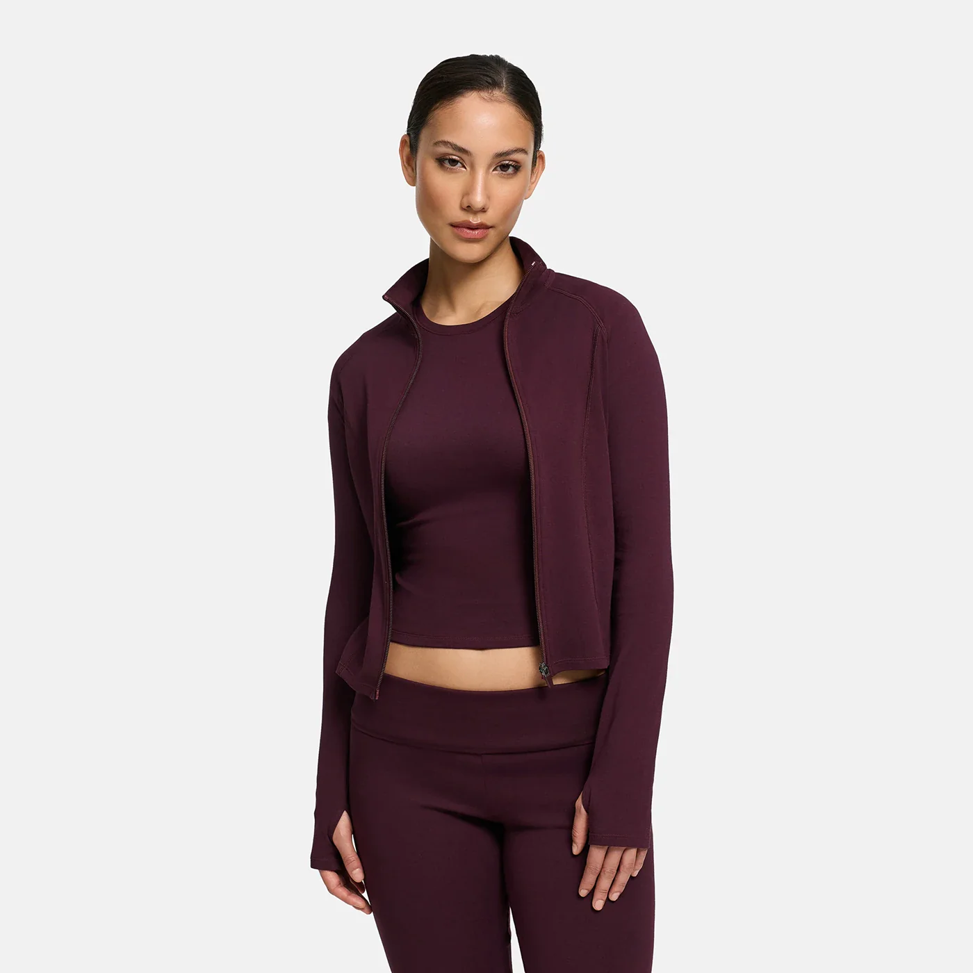 Cotton Body Fitted Zipper Jacke - Image 14