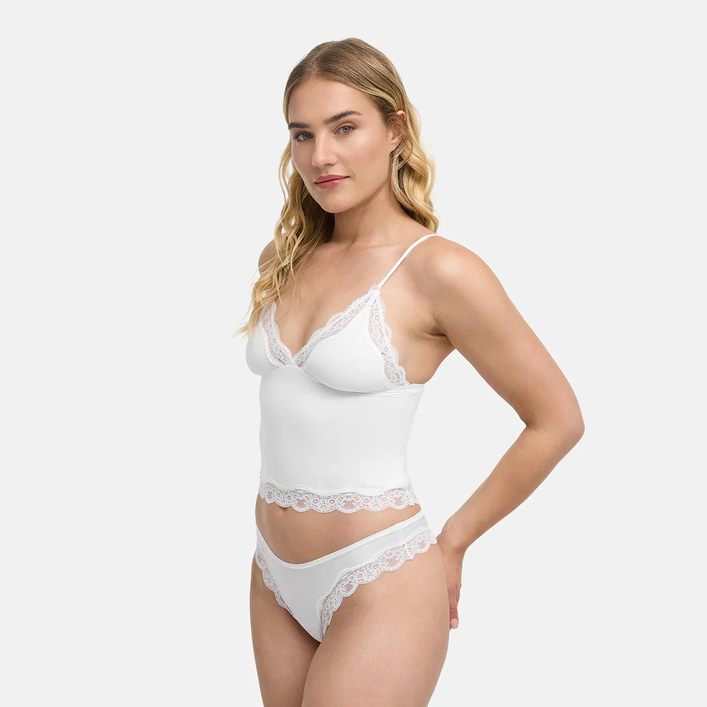 Deep Neck Lace Top - Image 15