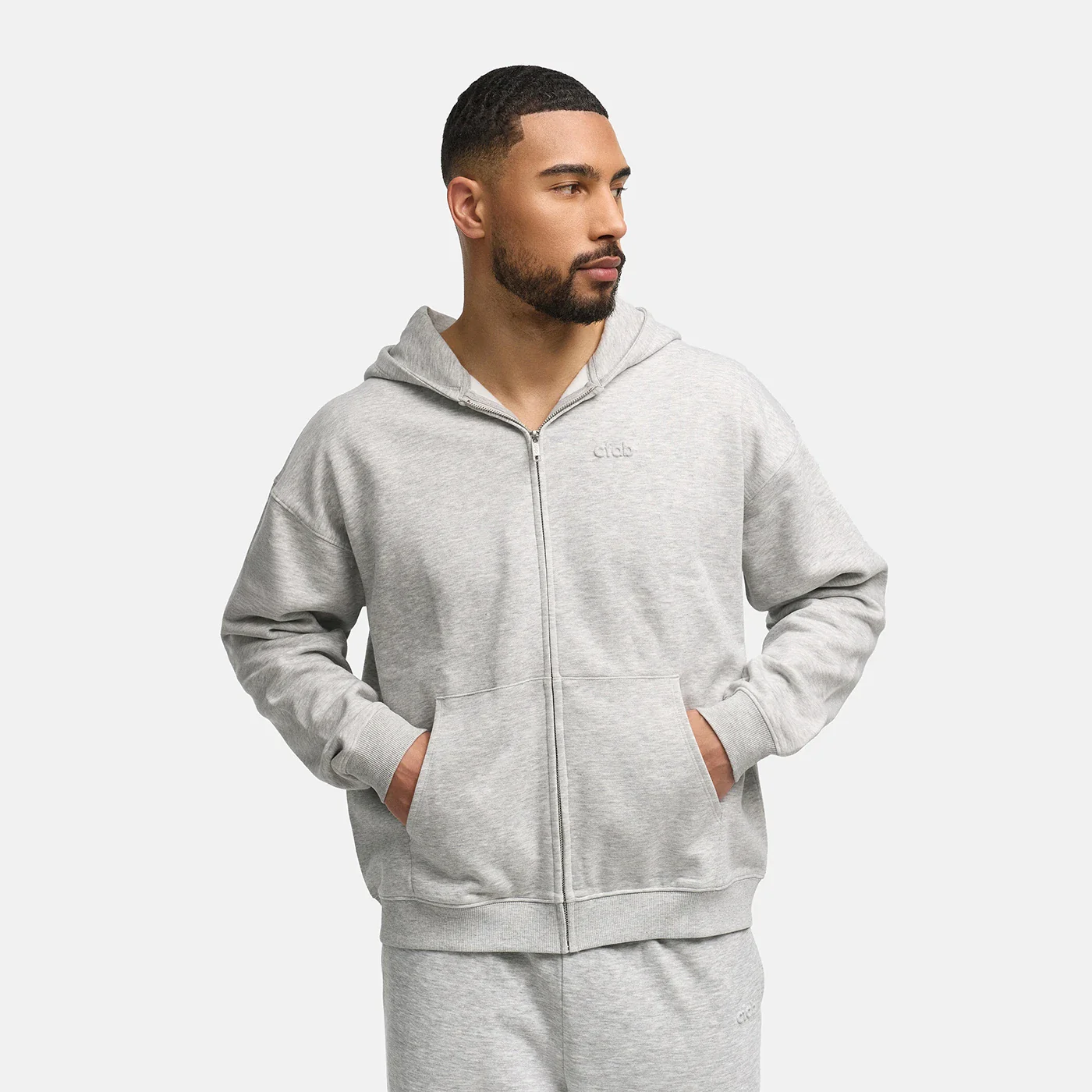Menswear Relaxed Fit Zip Hoodie - Image 5