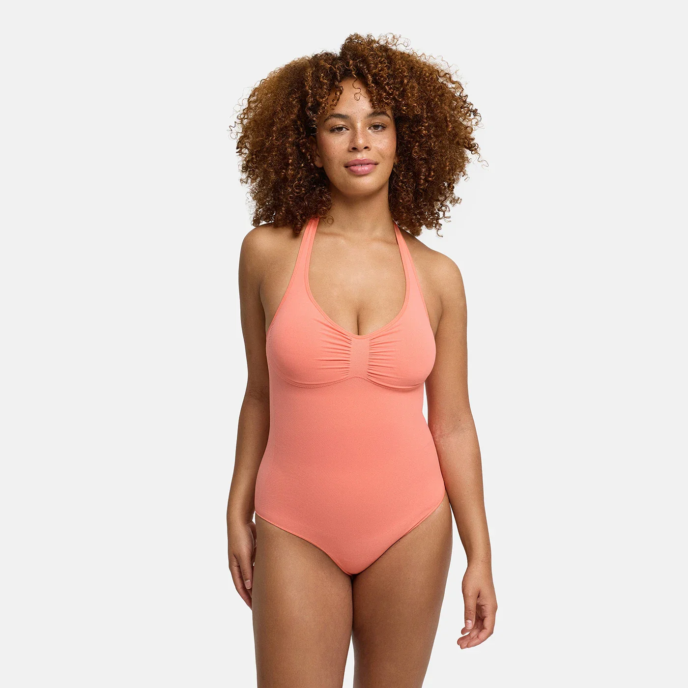 Neckholder Bodysuit Sculpting Shapewear mit integrierten Pads mit Slip - Image 6