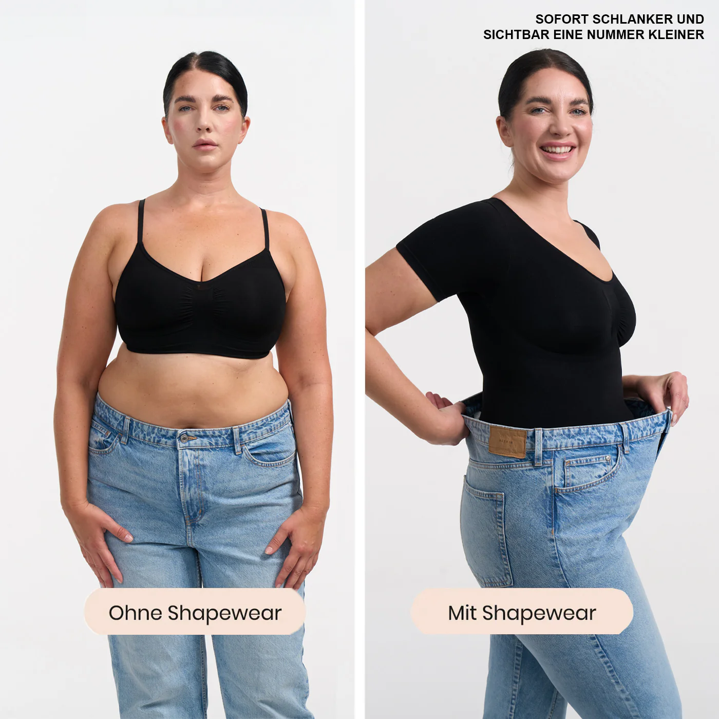 Bodysuit Sculpting Shapewear T-Shirt mit Slip - Image 5