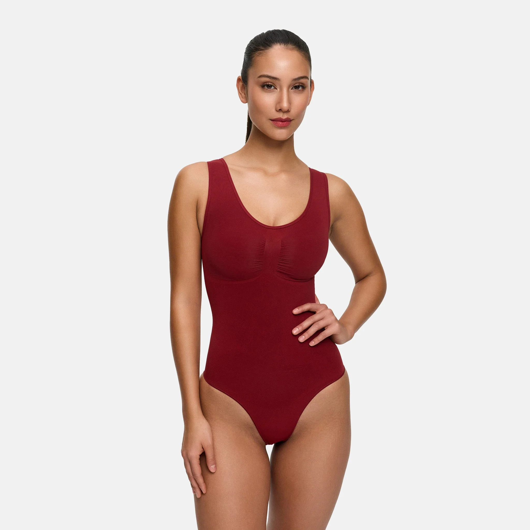 Tank Bodysuit Sculpting Shapewear mit Slip - Image 27