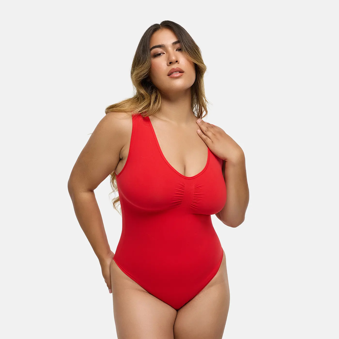Tank Bodysuit Sculpting Shapewear mit Slip - Image 52