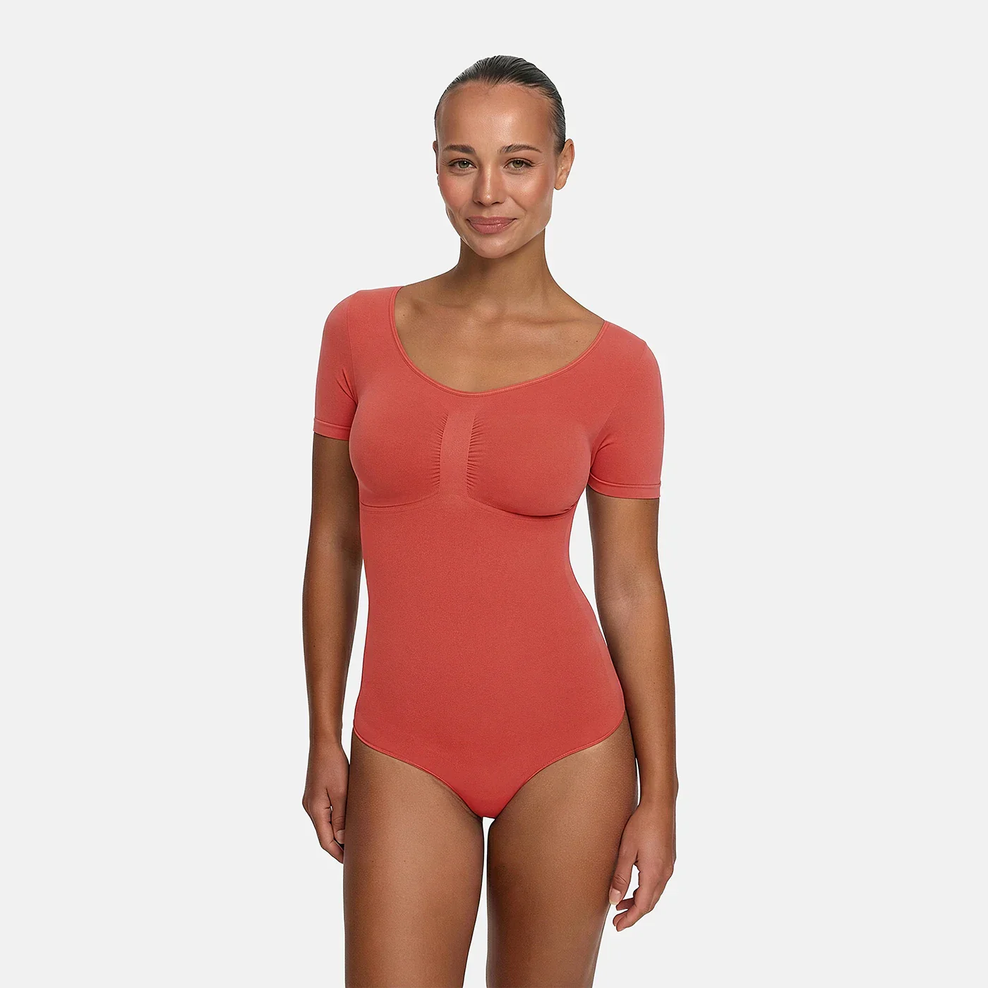 T-Shirt Bodysuit Sculpting Shapewear mit Slip - Image 23