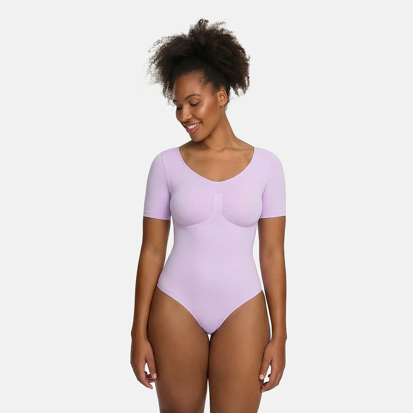 T-Shirt Bodysuit Sculpting Shapewear mit Slip - Image 28