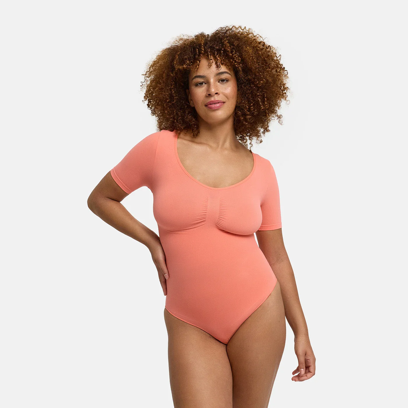 T-Shirt Bodysuit Sculpting Shapewear mit Slip - Image 39