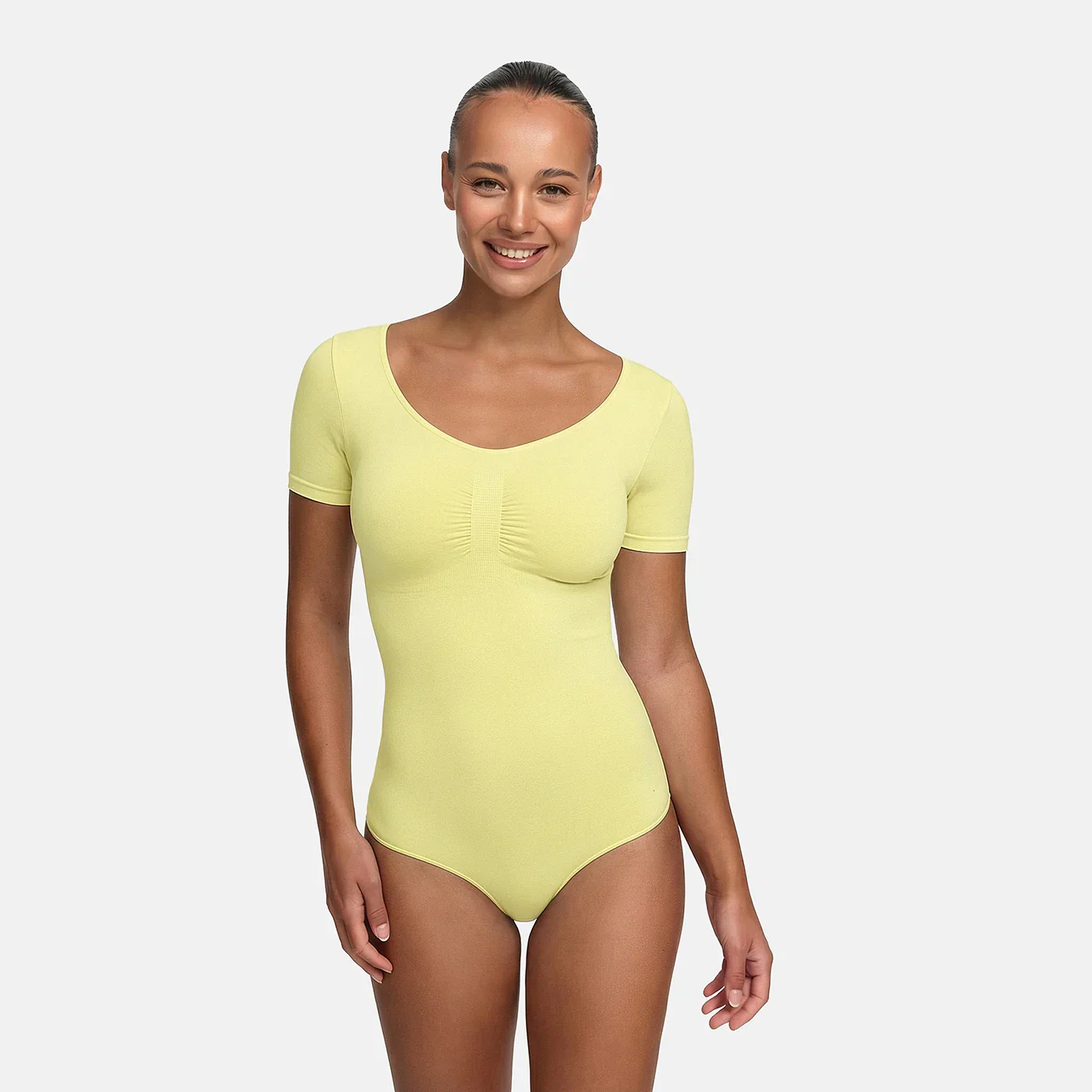 T-Shirt Bodysuit Sculpting Shapewear mit String - Image 17