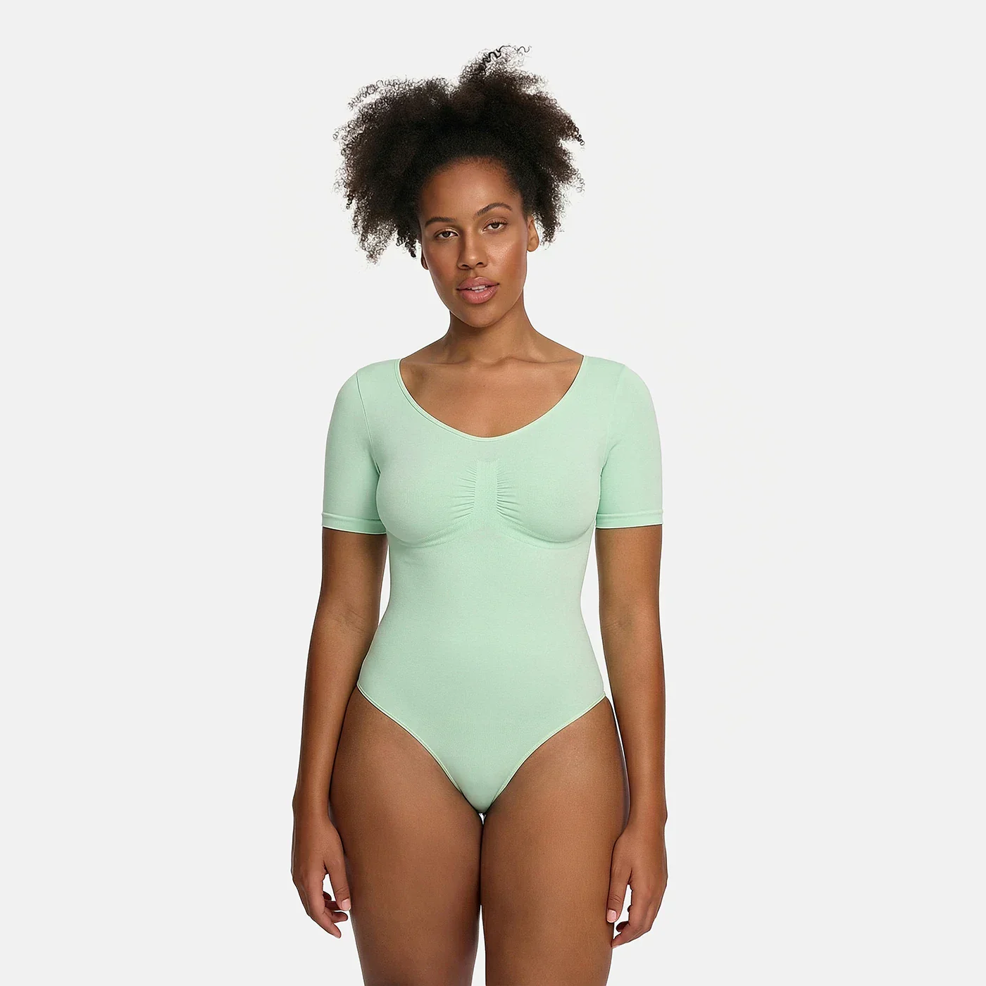 T-Shirt Bodysuit Sculpting Shapewear mit String - Image 18