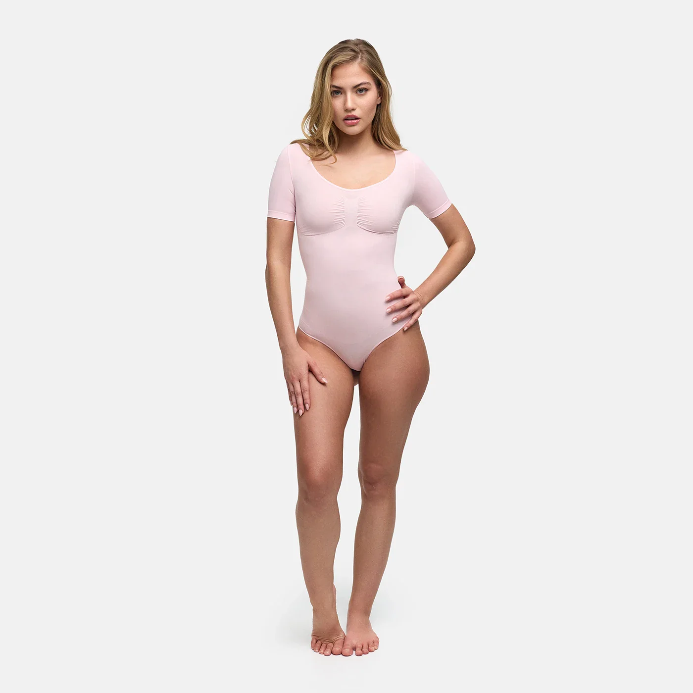 T-Shirt Bodysuit Sculpting Shapewear mit String - Image 28