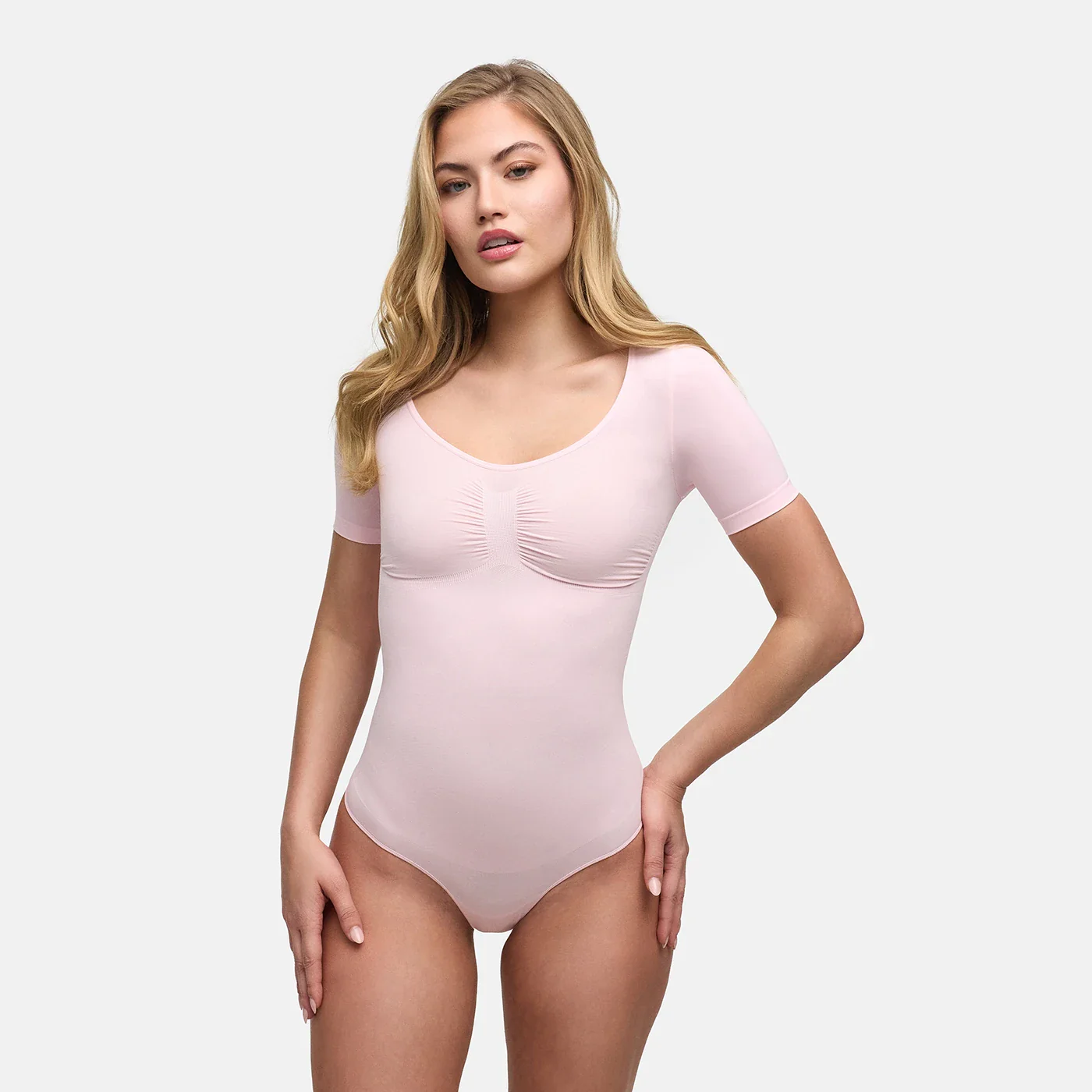 T-Shirt Bodysuit Sculpting Shapewear mit String - Image 34