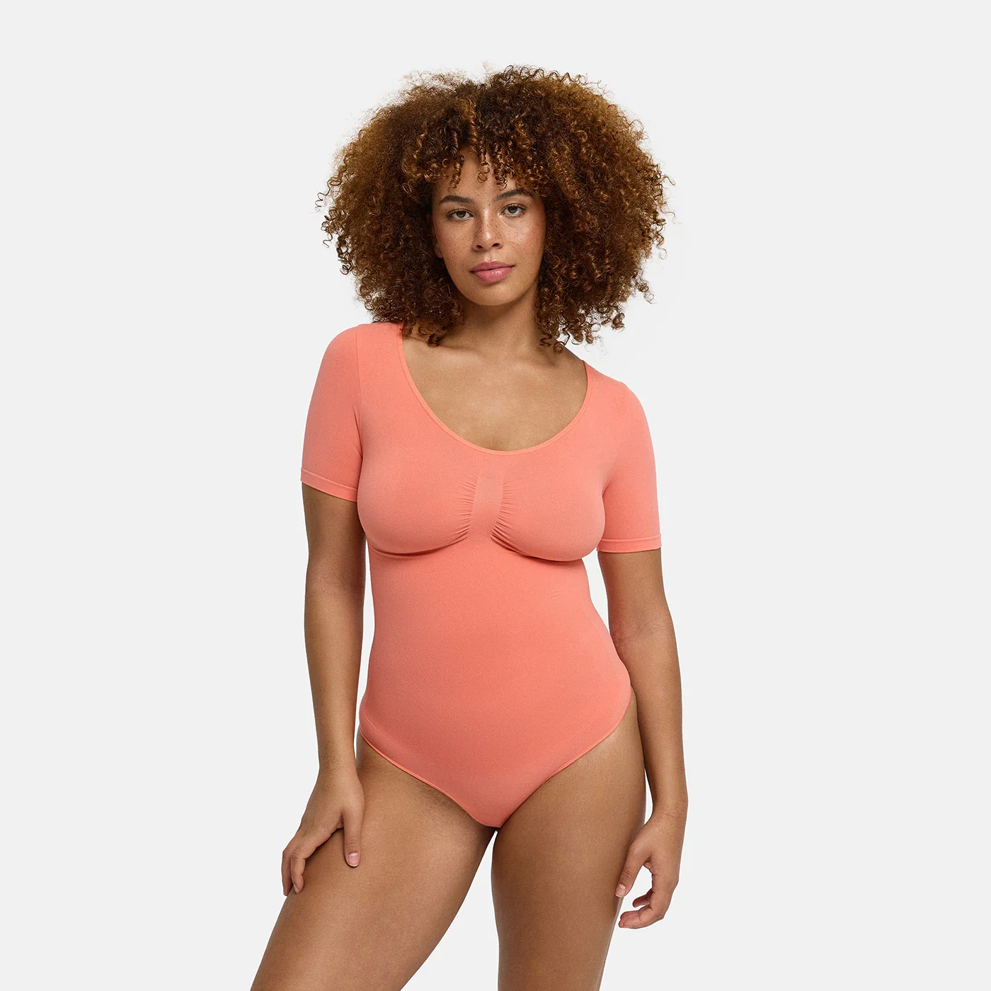 T-Shirt Bodysuit Sculpting Shapewear mit String - Image 36