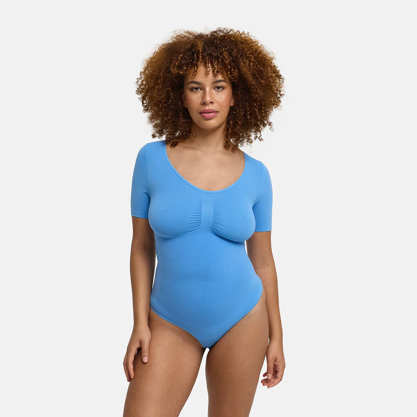 T-Shirt Bodysuit Sculpting Shapewear mit String - Image 37