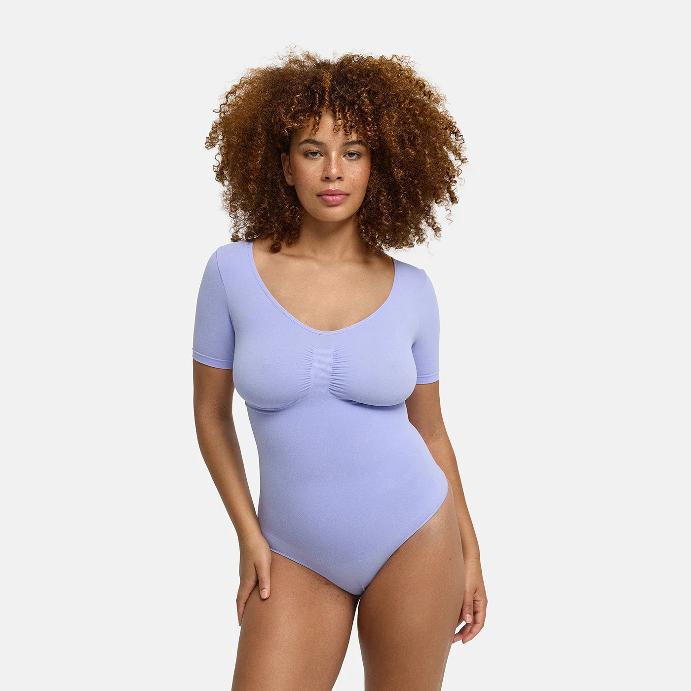 T-Shirt Bodysuit Sculpting Shapewear mit String - Image 38