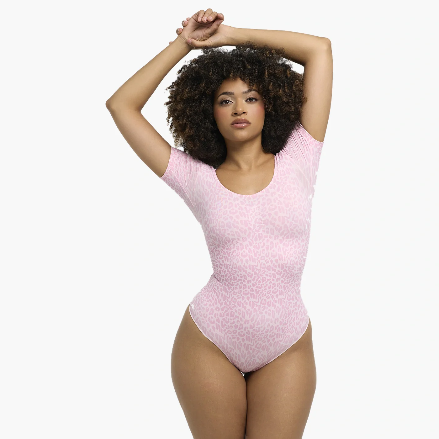 T-Shirt Bodysuit Sculpting Shapewear mit String - Image 41
